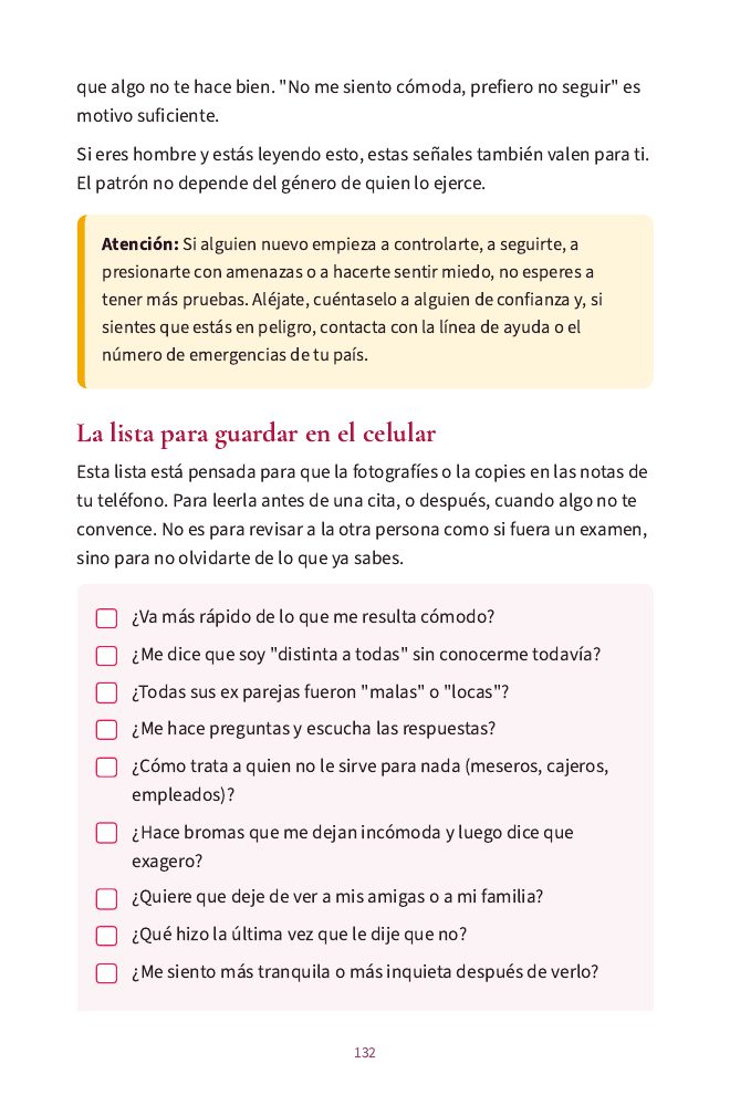 Lista para guardar en el celular